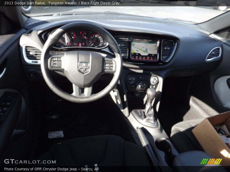 Tungsten Metallic / Black/Light Diesel Gray 2013 Dodge Dart Rallye