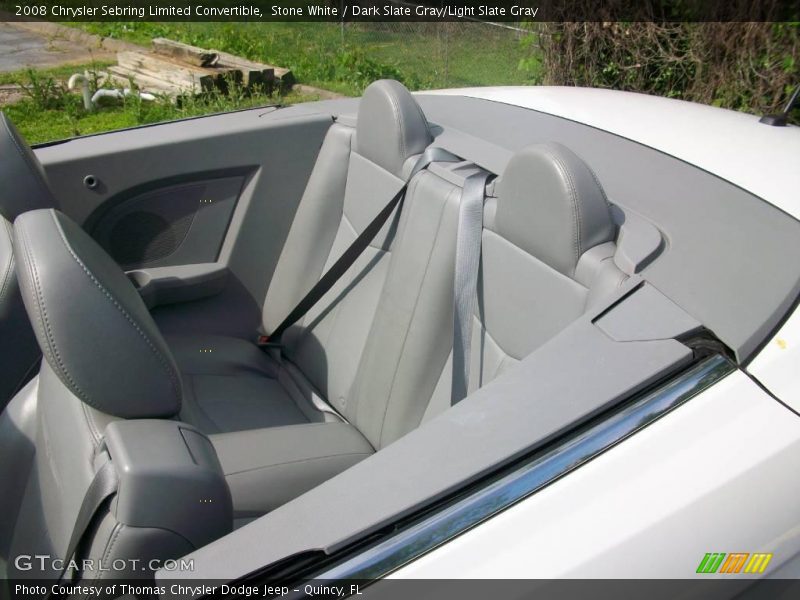 Stone White / Dark Slate Gray/Light Slate Gray 2008 Chrysler Sebring Limited Convertible