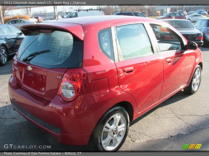 Sport Red / Charcoal 2011 Chevrolet Aveo Aveo5 LT