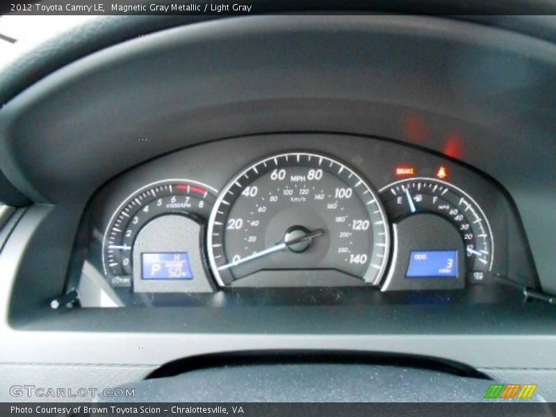 Magnetic Gray Metallic / Light Gray 2012 Toyota Camry LE