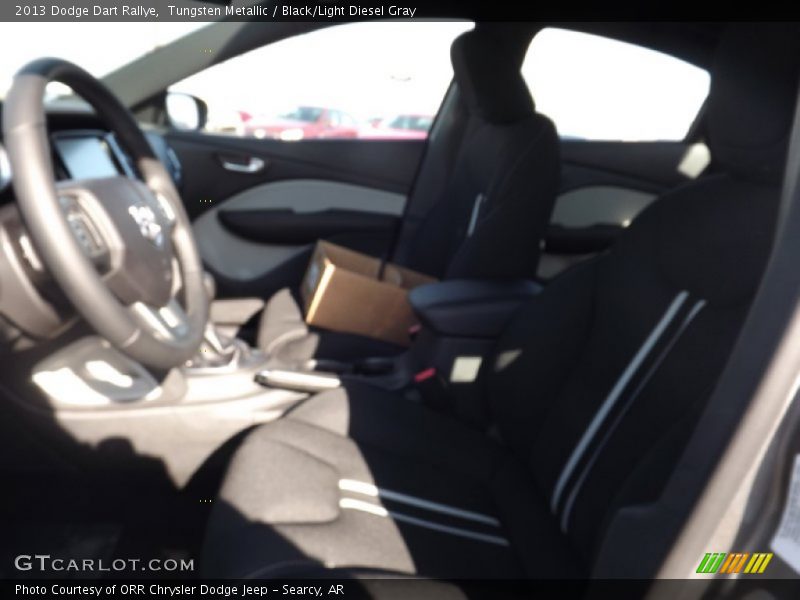 Tungsten Metallic / Black/Light Diesel Gray 2013 Dodge Dart Rallye