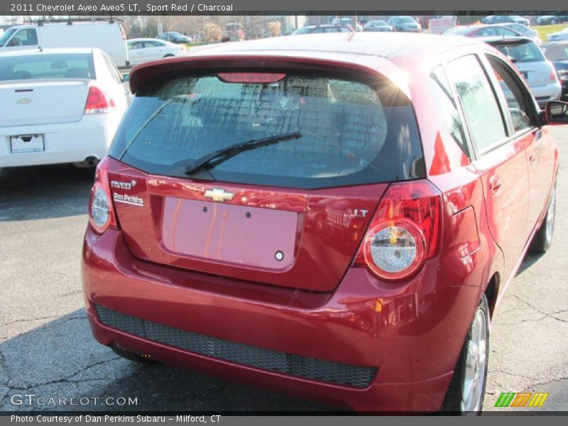 Sport Red / Charcoal 2011 Chevrolet Aveo Aveo5 LT