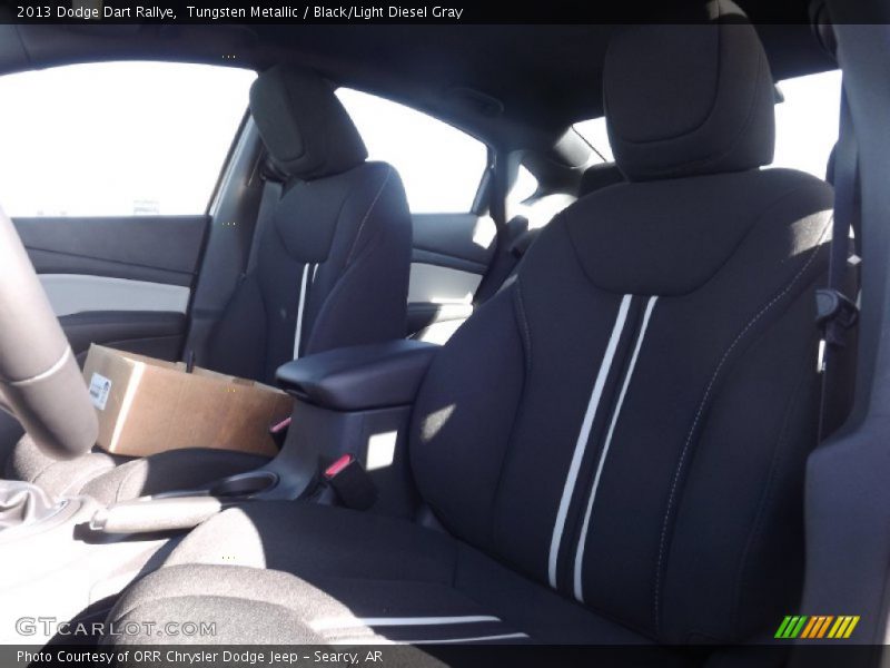Tungsten Metallic / Black/Light Diesel Gray 2013 Dodge Dart Rallye