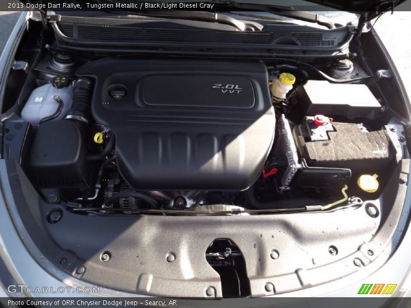 Tungsten Metallic / Black/Light Diesel Gray 2013 Dodge Dart Rallye
