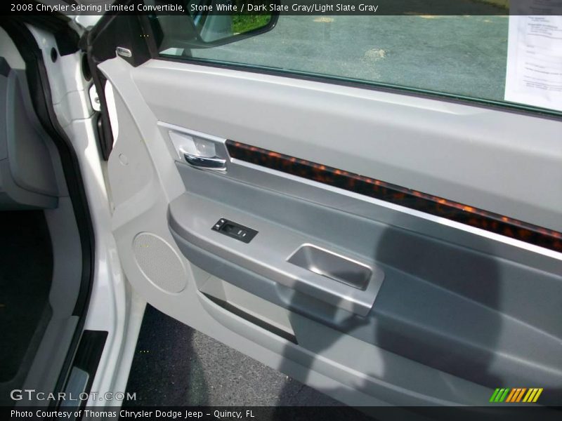 Stone White / Dark Slate Gray/Light Slate Gray 2008 Chrysler Sebring Limited Convertible