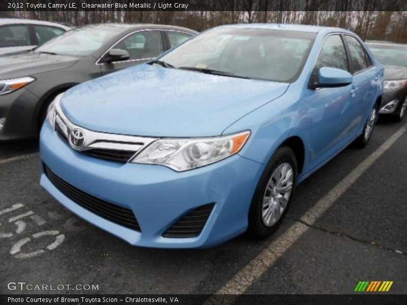 Clearwater Blue Metallic / Light Gray 2012 Toyota Camry LE