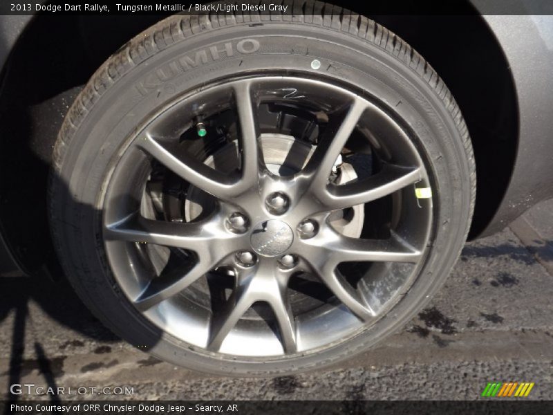 Tungsten Metallic / Black/Light Diesel Gray 2013 Dodge Dart Rallye