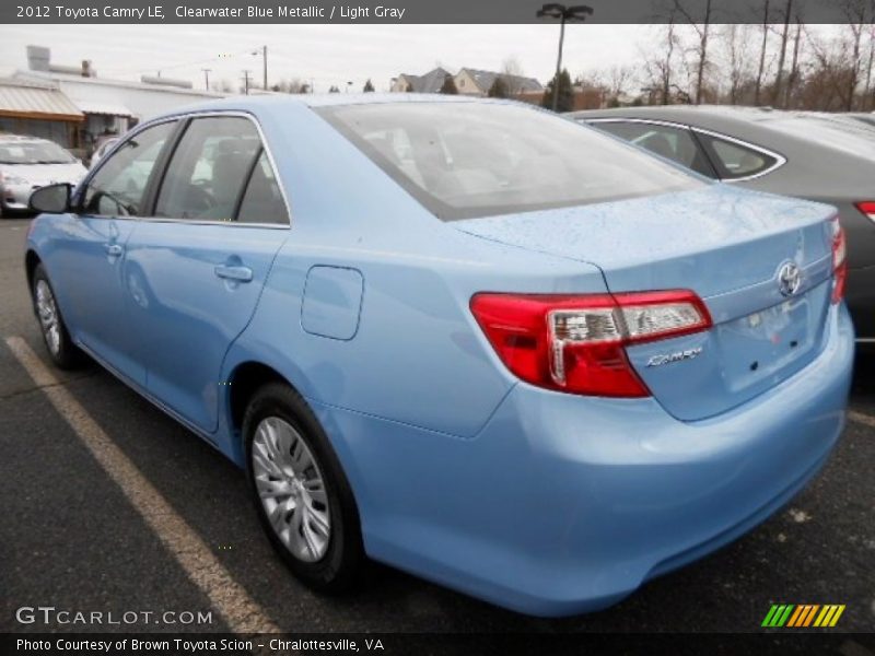 Clearwater Blue Metallic / Light Gray 2012 Toyota Camry LE