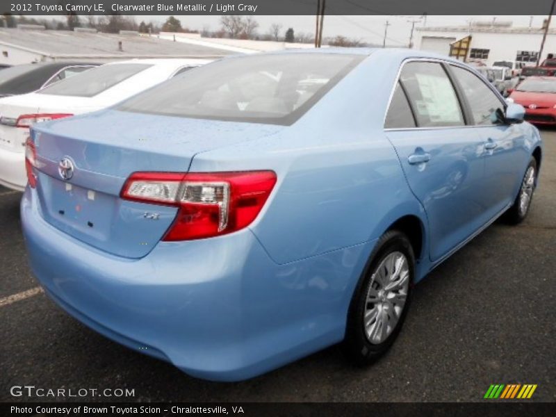 Clearwater Blue Metallic / Light Gray 2012 Toyota Camry LE