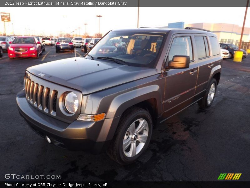 Mineral Gray Metallic / Dark Slate Gray 2013 Jeep Patriot Latitude