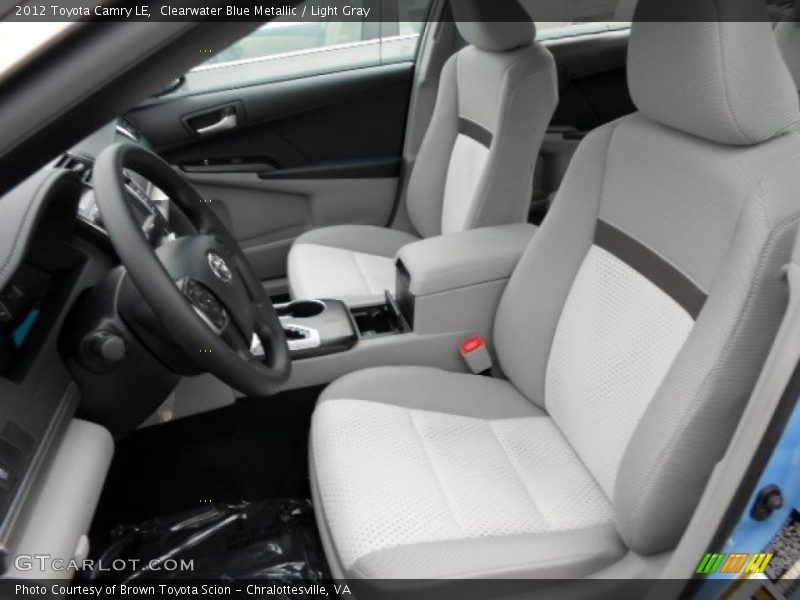 Clearwater Blue Metallic / Light Gray 2012 Toyota Camry LE