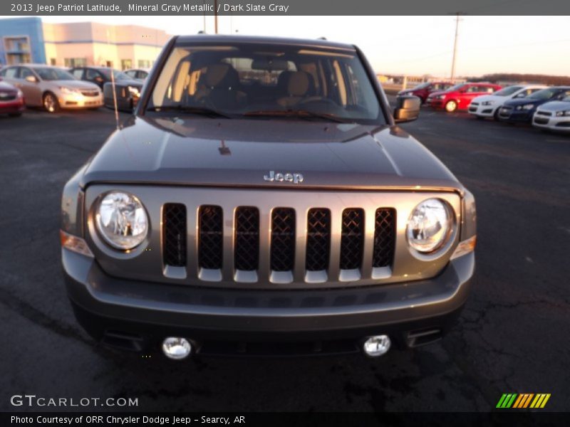 Mineral Gray Metallic / Dark Slate Gray 2013 Jeep Patriot Latitude