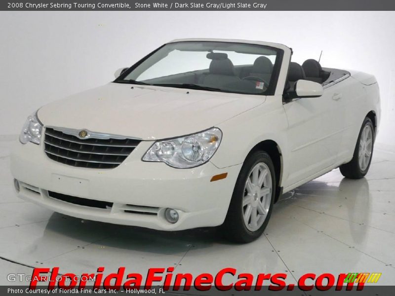 Stone White / Dark Slate Gray/Light Slate Gray 2008 Chrysler Sebring Touring Convertible