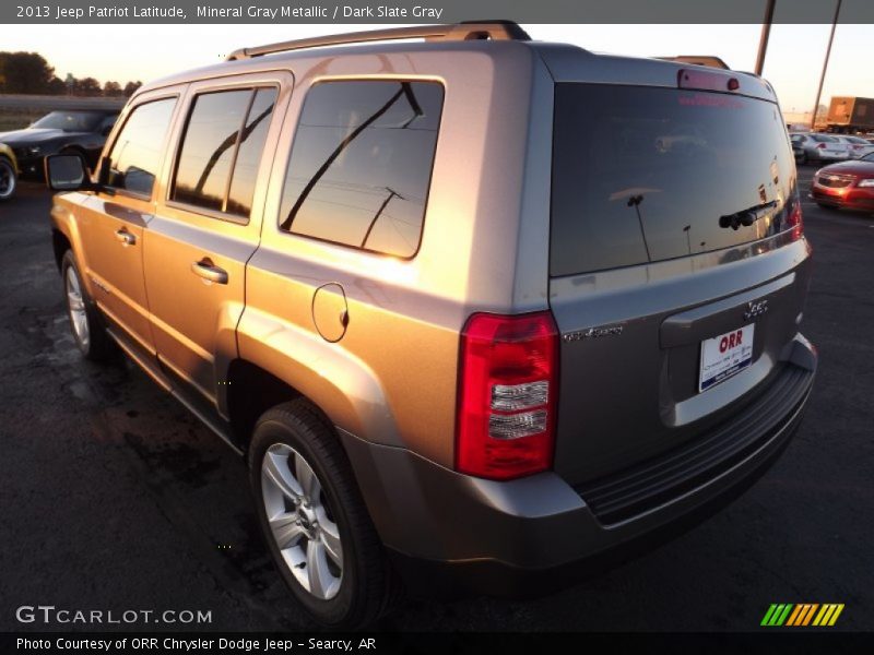 Mineral Gray Metallic / Dark Slate Gray 2013 Jeep Patriot Latitude