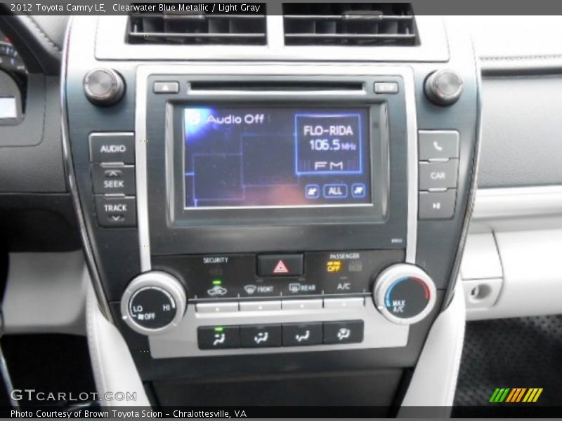 Clearwater Blue Metallic / Light Gray 2012 Toyota Camry LE