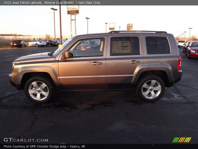 Mineral Gray Metallic / Dark Slate Gray 2013 Jeep Patriot Latitude