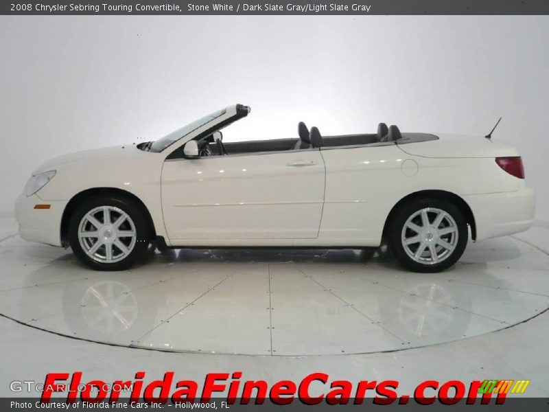 Stone White / Dark Slate Gray/Light Slate Gray 2008 Chrysler Sebring Touring Convertible