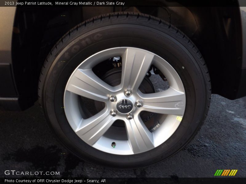 Mineral Gray Metallic / Dark Slate Gray 2013 Jeep Patriot Latitude