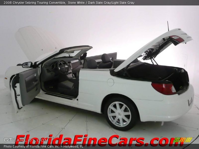 Stone White / Dark Slate Gray/Light Slate Gray 2008 Chrysler Sebring Touring Convertible