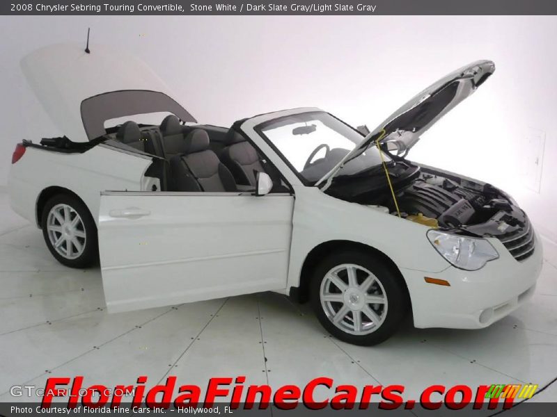 Stone White / Dark Slate Gray/Light Slate Gray 2008 Chrysler Sebring Touring Convertible
