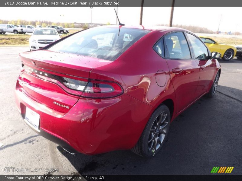 Redline 2-Coat Pearl / Black/Ruby Red 2013 Dodge Dart Rallye