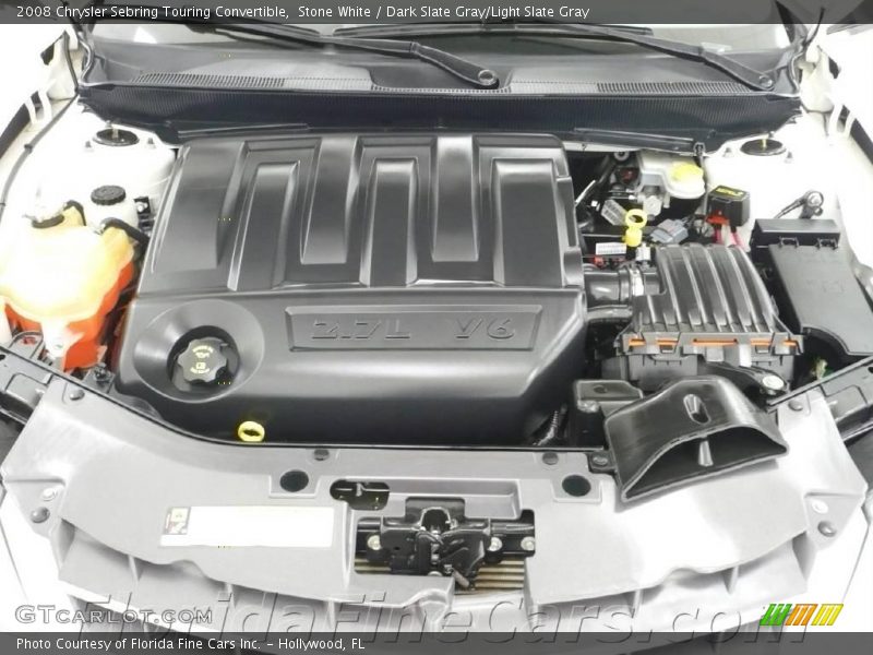 Stone White / Dark Slate Gray/Light Slate Gray 2008 Chrysler Sebring Touring Convertible