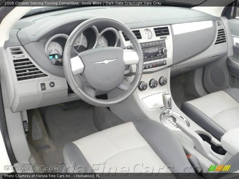 Stone White / Dark Slate Gray/Light Slate Gray 2008 Chrysler Sebring Touring Convertible