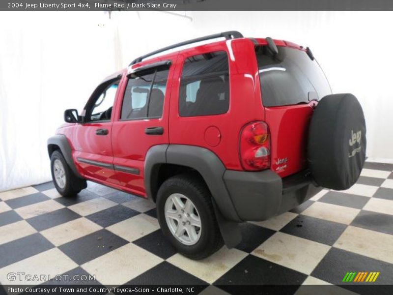 Flame Red / Dark Slate Gray 2004 Jeep Liberty Sport 4x4