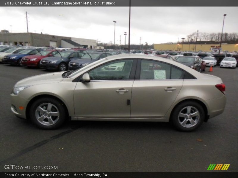 Champagne Silver Metallic / Jet Black 2013 Chevrolet Cruze LT