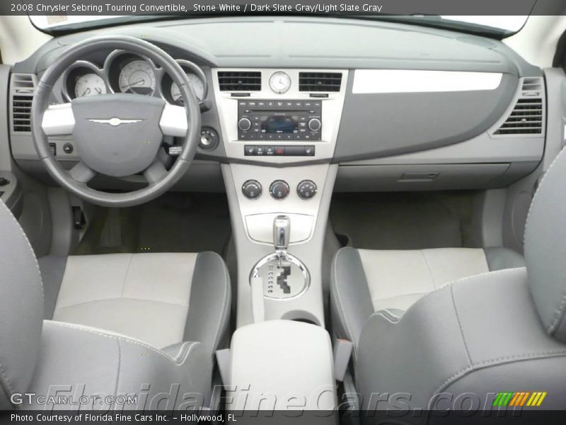 Stone White / Dark Slate Gray/Light Slate Gray 2008 Chrysler Sebring Touring Convertible