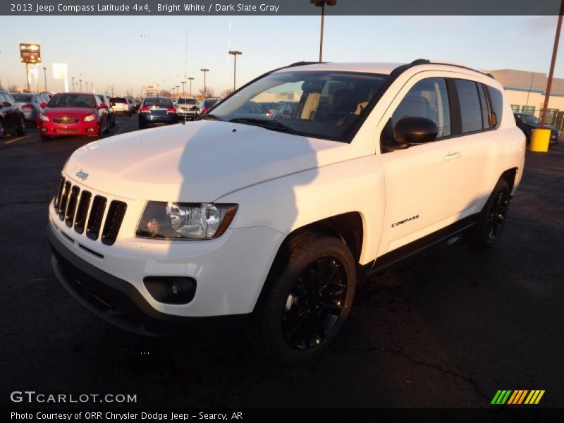 Bright White / Dark Slate Gray 2013 Jeep Compass Latitude 4x4