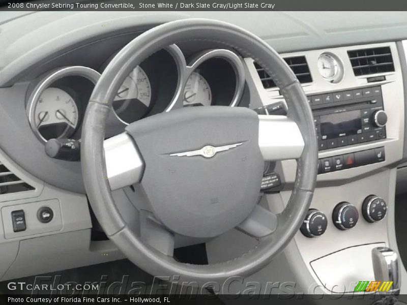 Stone White / Dark Slate Gray/Light Slate Gray 2008 Chrysler Sebring Touring Convertible