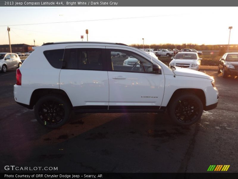 Bright White / Dark Slate Gray 2013 Jeep Compass Latitude 4x4