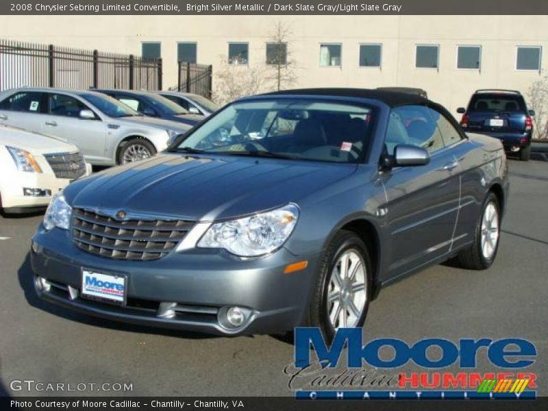 Bright Silver Metallic / Dark Slate Gray/Light Slate Gray 2008 Chrysler Sebring Limited Convertible