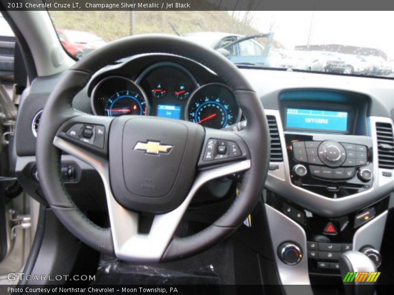 Champagne Silver Metallic / Jet Black 2013 Chevrolet Cruze LT