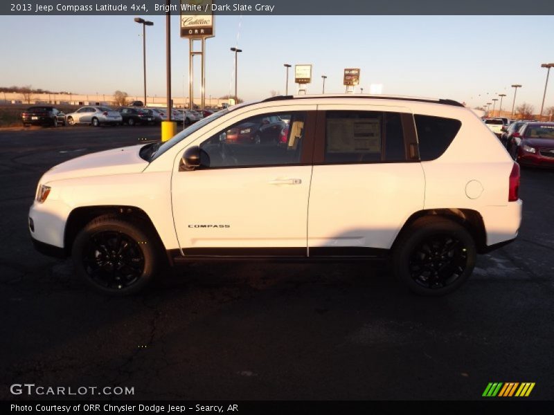 Bright White / Dark Slate Gray 2013 Jeep Compass Latitude 4x4