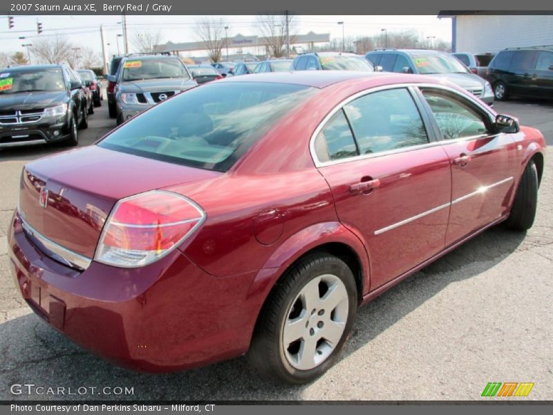 Berry Red / Gray 2007 Saturn Aura XE