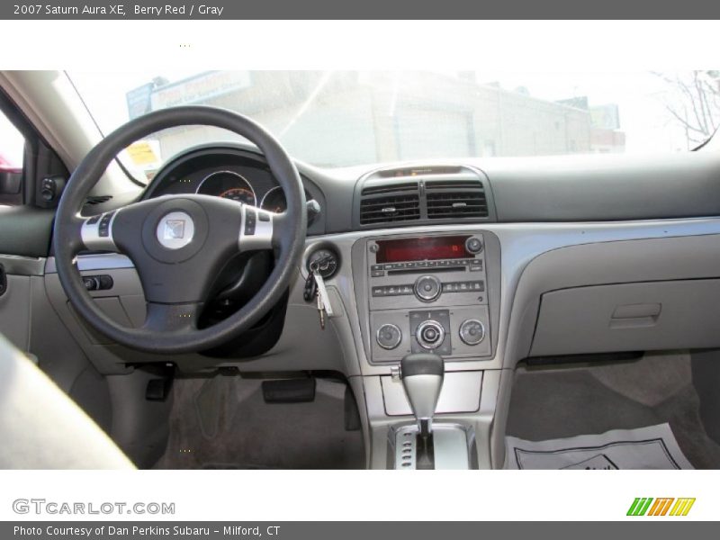 Berry Red / Gray 2007 Saturn Aura XE