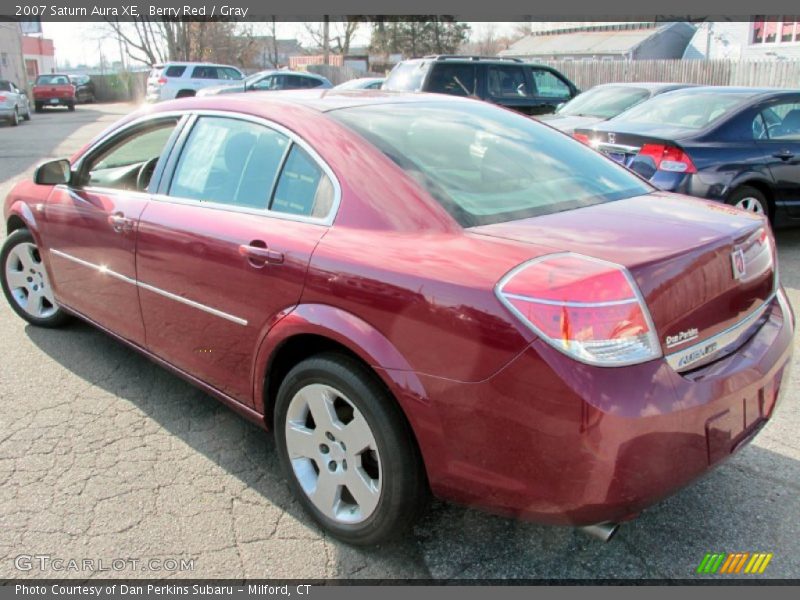 Berry Red / Gray 2007 Saturn Aura XE