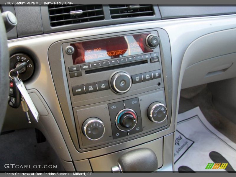 Berry Red / Gray 2007 Saturn Aura XE