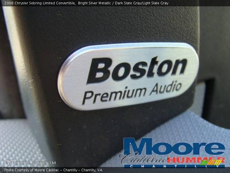 Bright Silver Metallic / Dark Slate Gray/Light Slate Gray 2008 Chrysler Sebring Limited Convertible