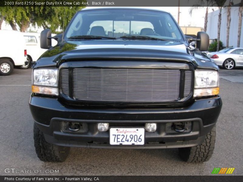 Black / Black 2003 Ford F250 Super Duty FX4 Crew Cab 4x4