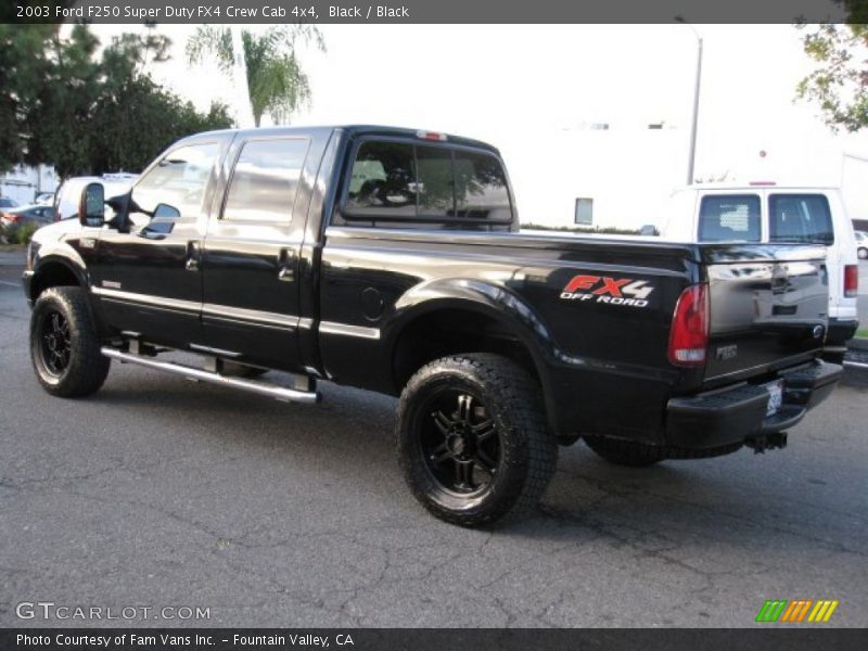 Black / Black 2003 Ford F250 Super Duty FX4 Crew Cab 4x4