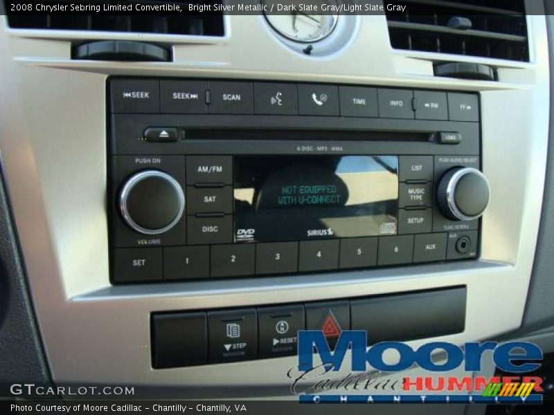 Bright Silver Metallic / Dark Slate Gray/Light Slate Gray 2008 Chrysler Sebring Limited Convertible