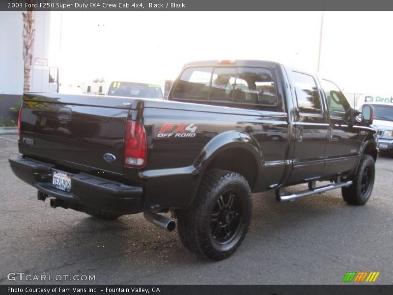Black / Black 2003 Ford F250 Super Duty FX4 Crew Cab 4x4