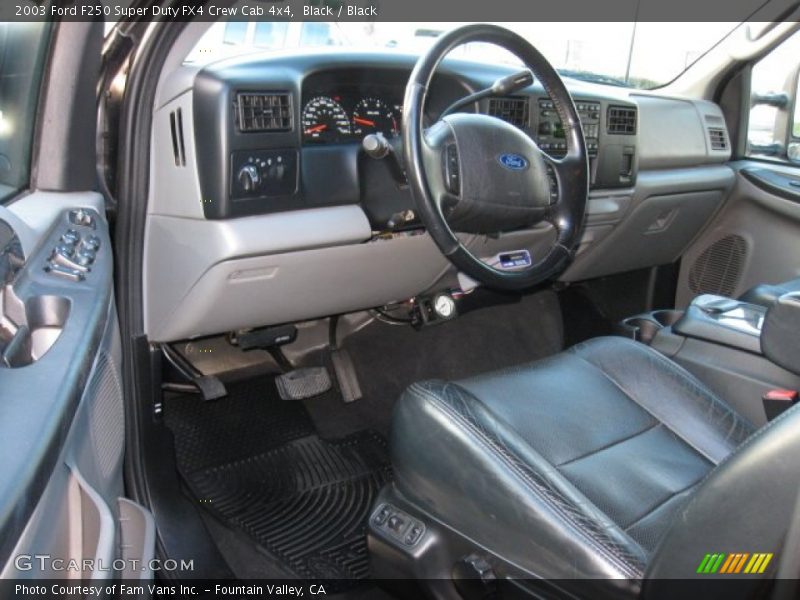 Black / Black 2003 Ford F250 Super Duty FX4 Crew Cab 4x4