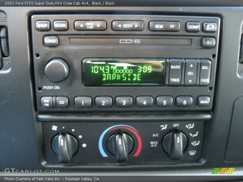 Black / Black 2003 Ford F250 Super Duty FX4 Crew Cab 4x4