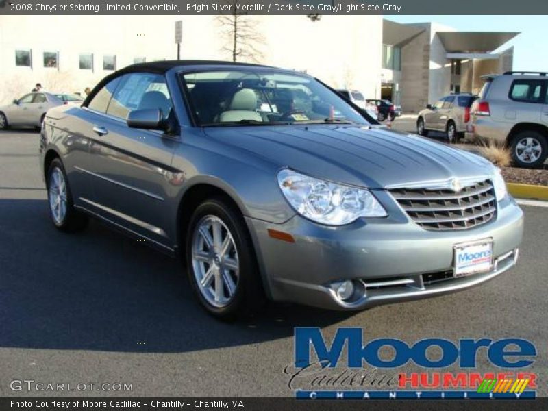 Bright Silver Metallic / Dark Slate Gray/Light Slate Gray 2008 Chrysler Sebring Limited Convertible