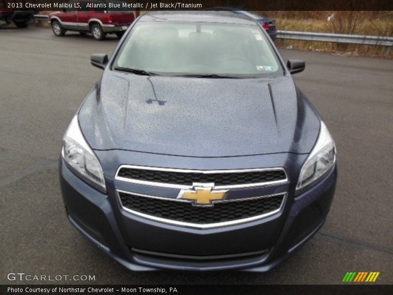 Atlantis Blue Metallic / Jet Black/Titanium 2013 Chevrolet Malibu LS