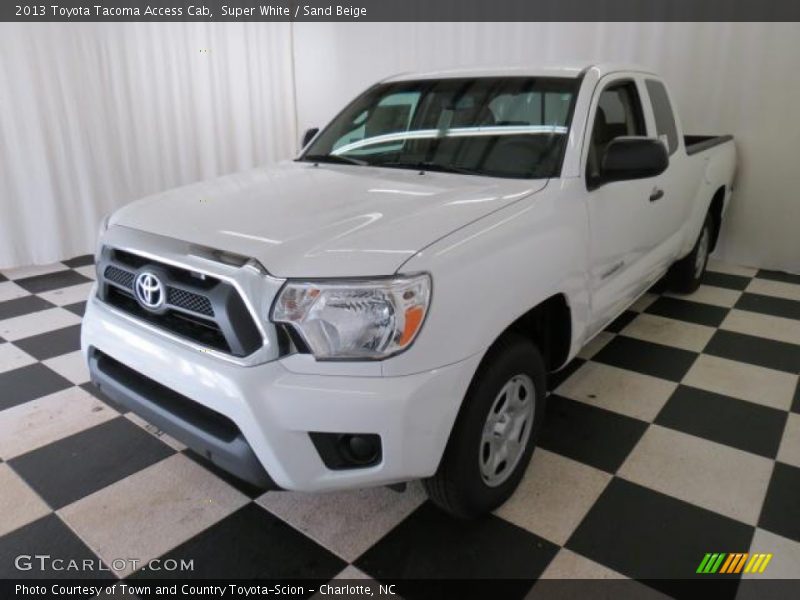 Super White / Sand Beige 2013 Toyota Tacoma Access Cab